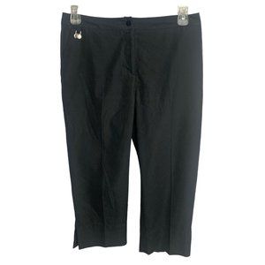 Liz Golf Audra Size 10 Black Pants Capris Pockets Casual Summer Lightweight